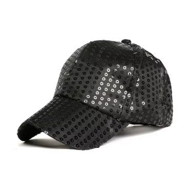 Baseball Cap Sequin BLACK