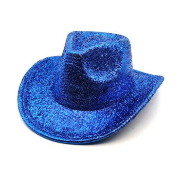 Cowboy Hat Glitter BLUE