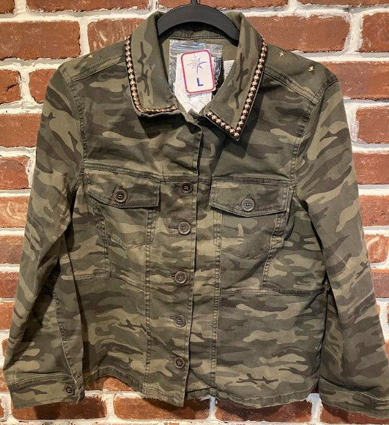 DBJ Camouflage Faith Freedom Eagle Jacket