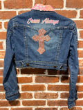 DBJ Pink Always Jesus Cropped Jacket