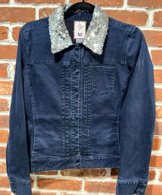 DBJ Independence Firework Iridescent Dark Denim Jacket