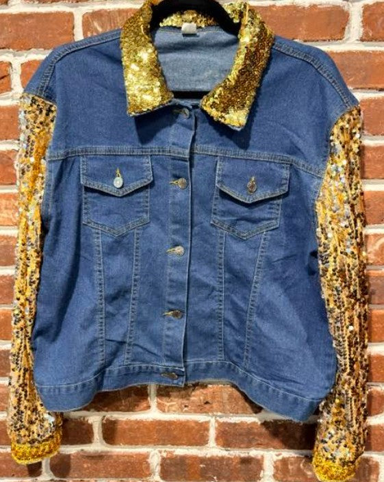 DBJ USA Gold Sequins