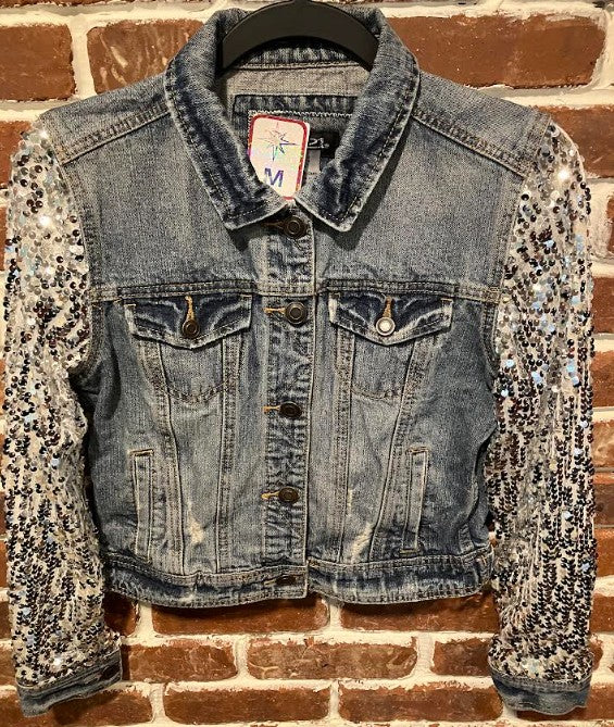 DBJ Eagle Embellishment with Silver Sequin Sleeves