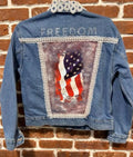 DBJ Flag Watercolor With Lace on Collar