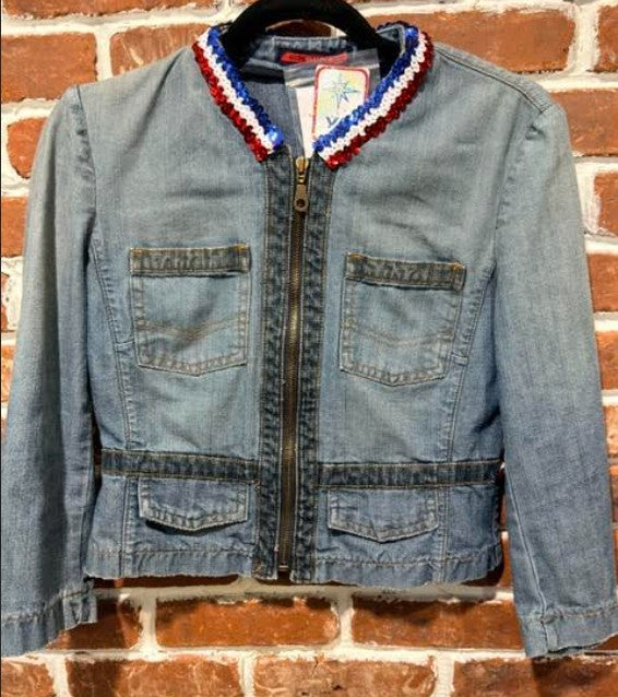 DBJ Flower American Flag Jacket