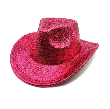 Cowboy Hat Glitter HOT PINK