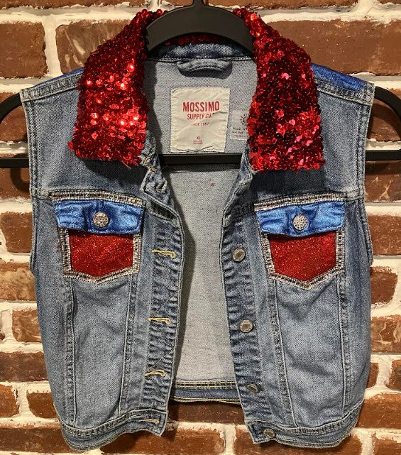 DBV Red Lone Star Vest with Blue Freedom