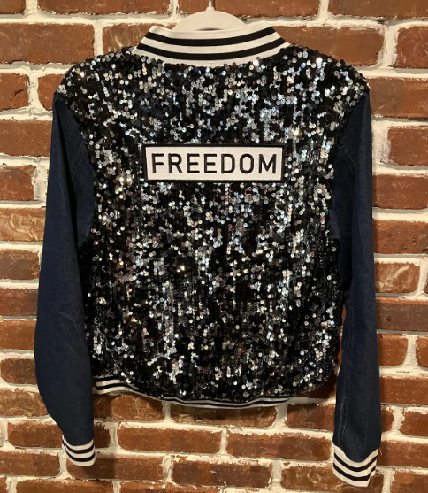 SVJ FREEDOM Patch Black with Dark Blue Sleeves
